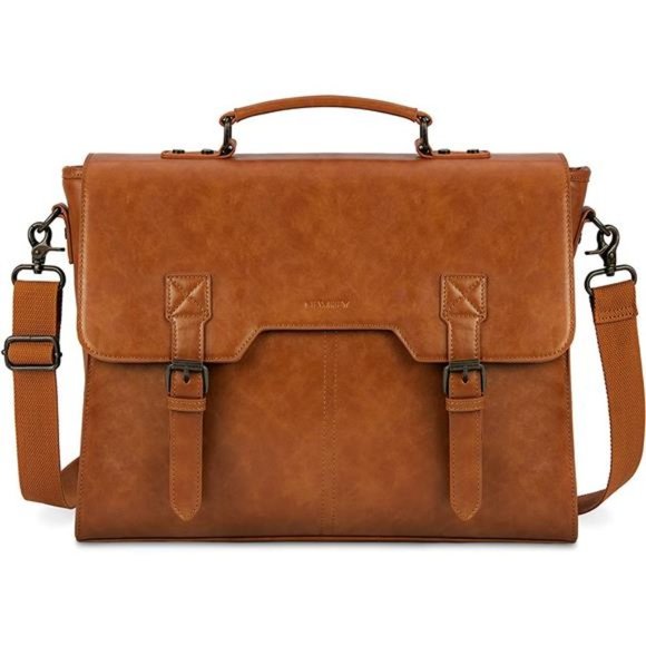 MESSENGER Bag for Men 15.6 Inch, Brown